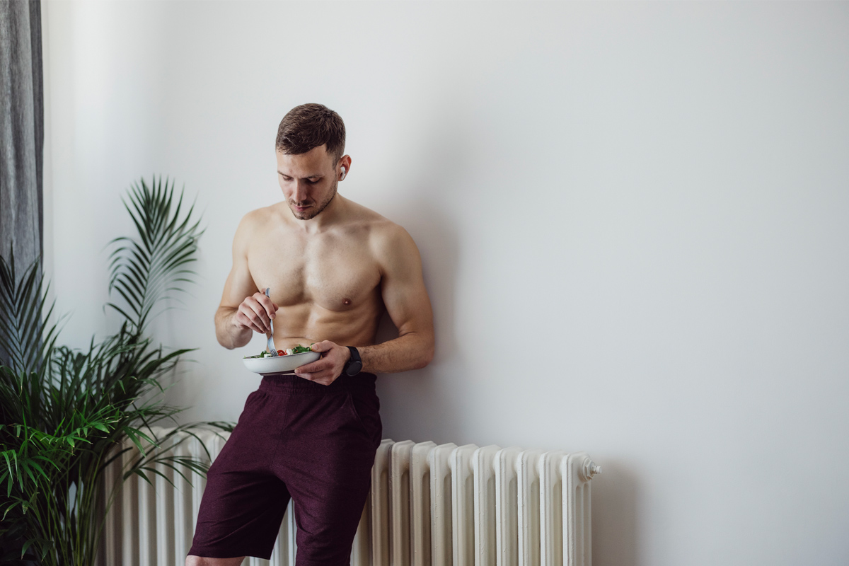 eso es lo que en verdad comen los hombres en forma