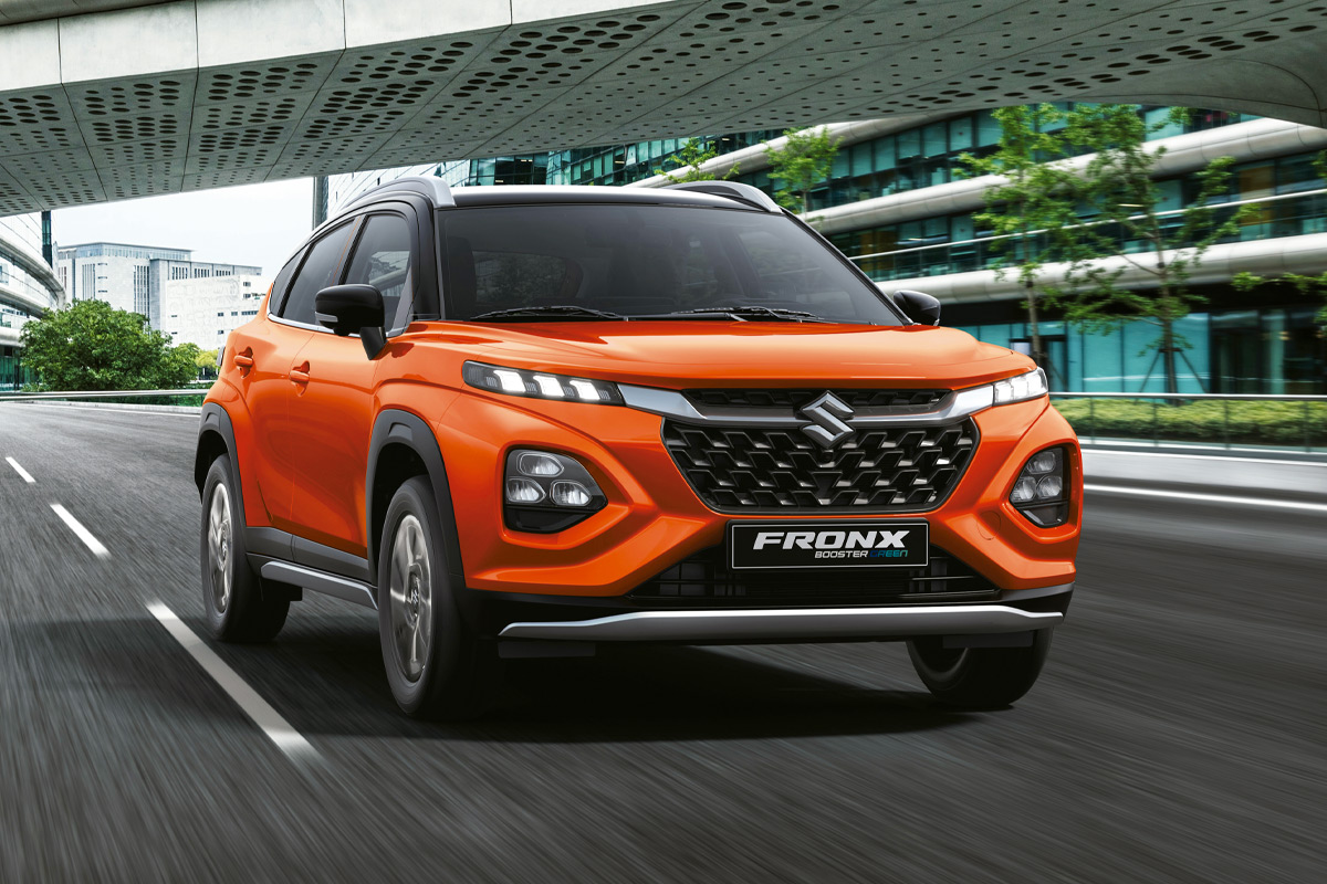 nuevo suzuki fronx boostergreen