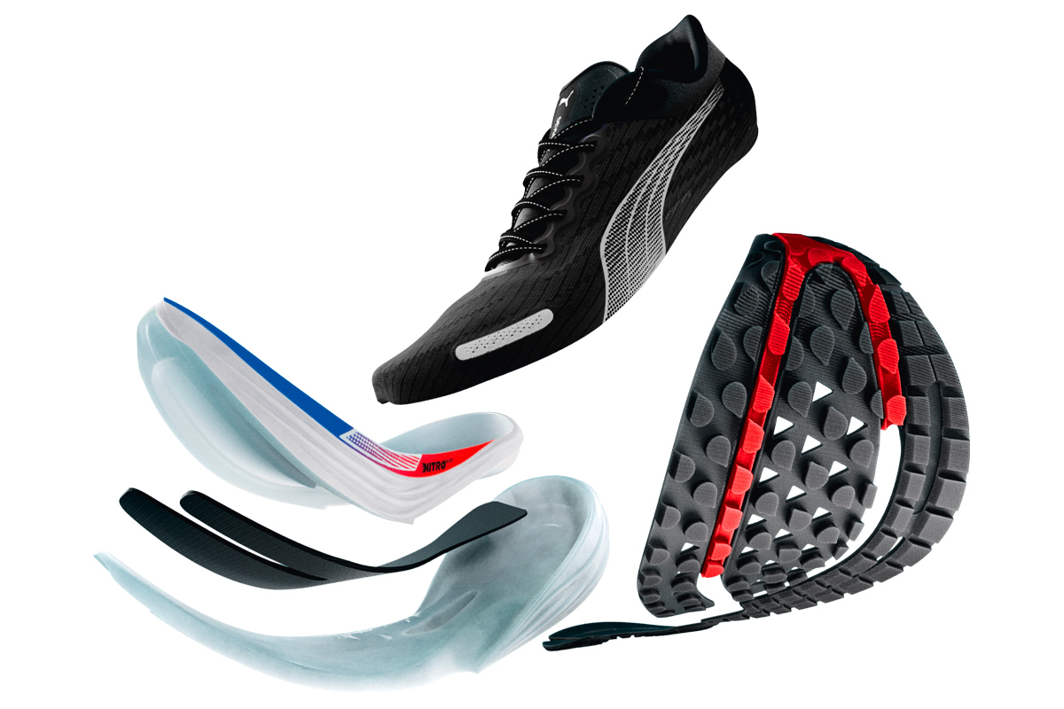 partes de los tenis para correr