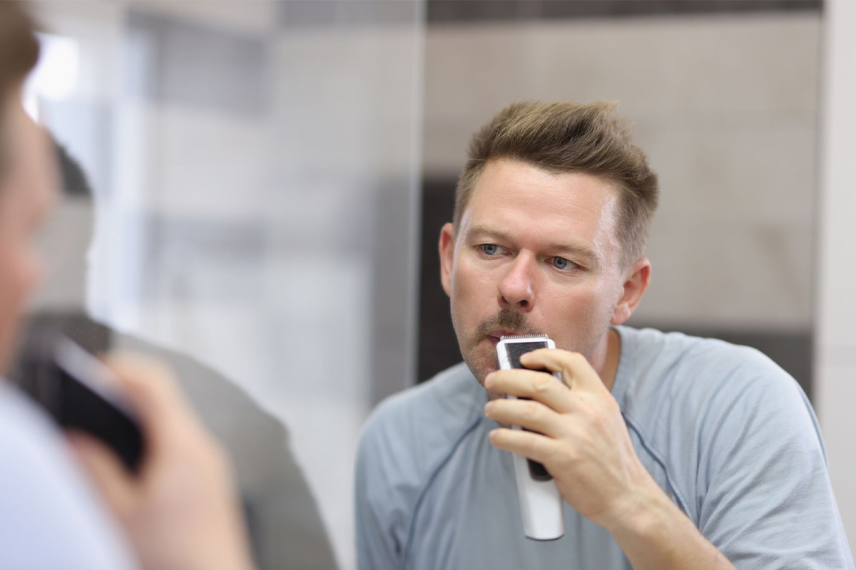 cómo recortar el bigote como un profesional