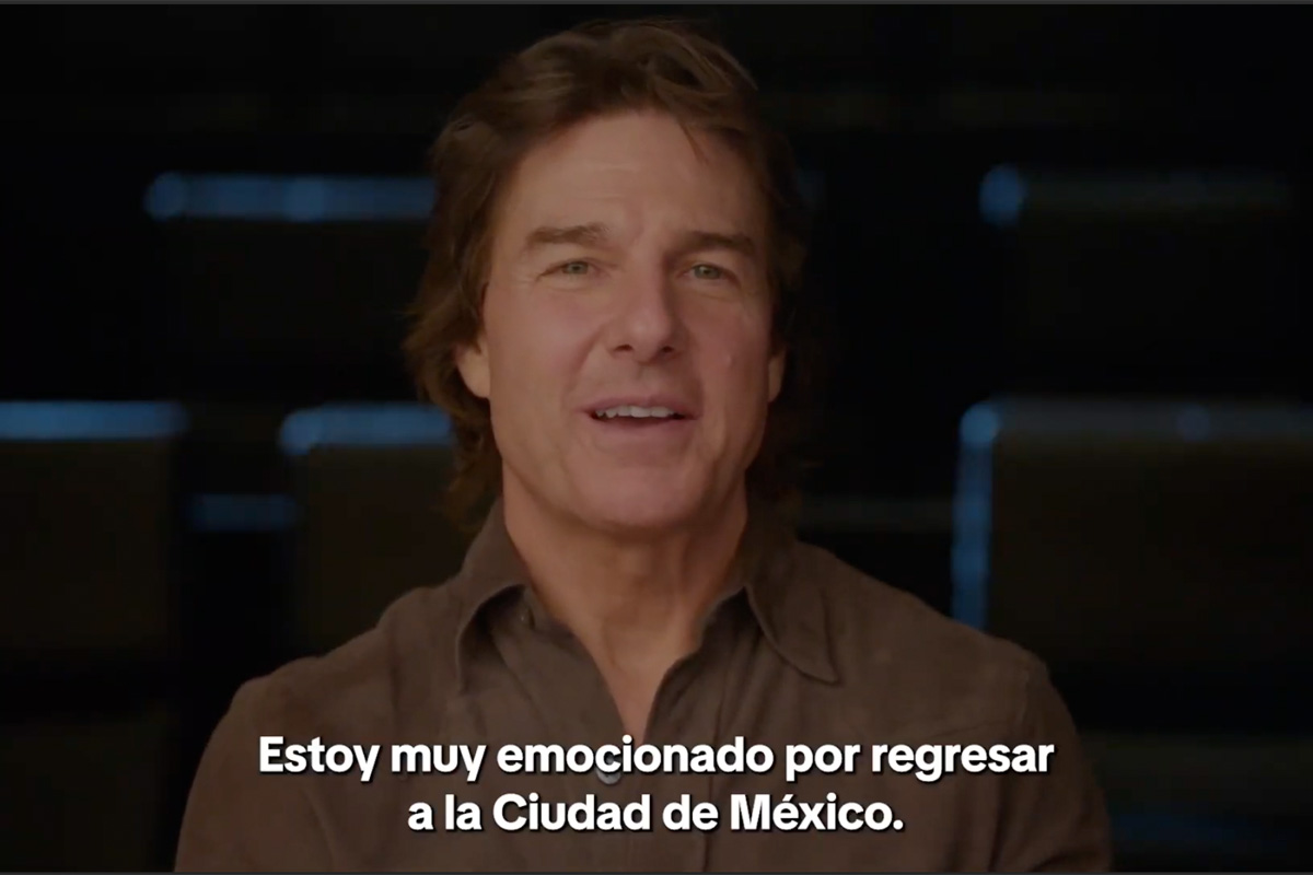 imagen del video en el que tom cruise anuncia su regreso a la ciudad de México
