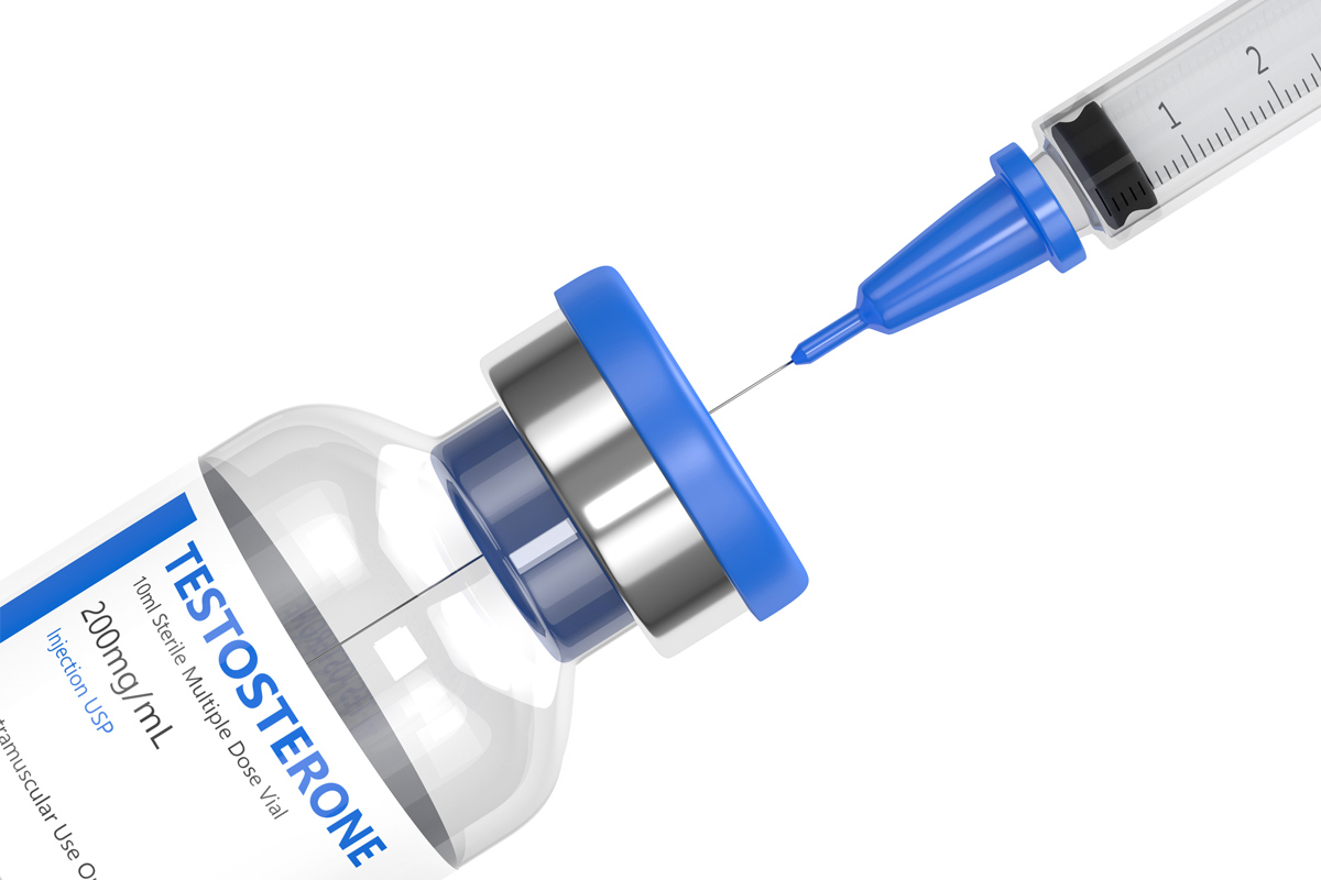 inyección de testosterona