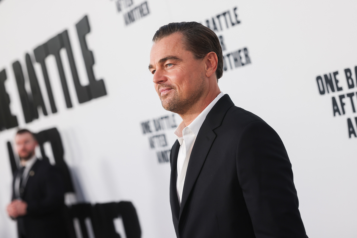 leonardo dicaprio en lapremiere de una batalla tras otra