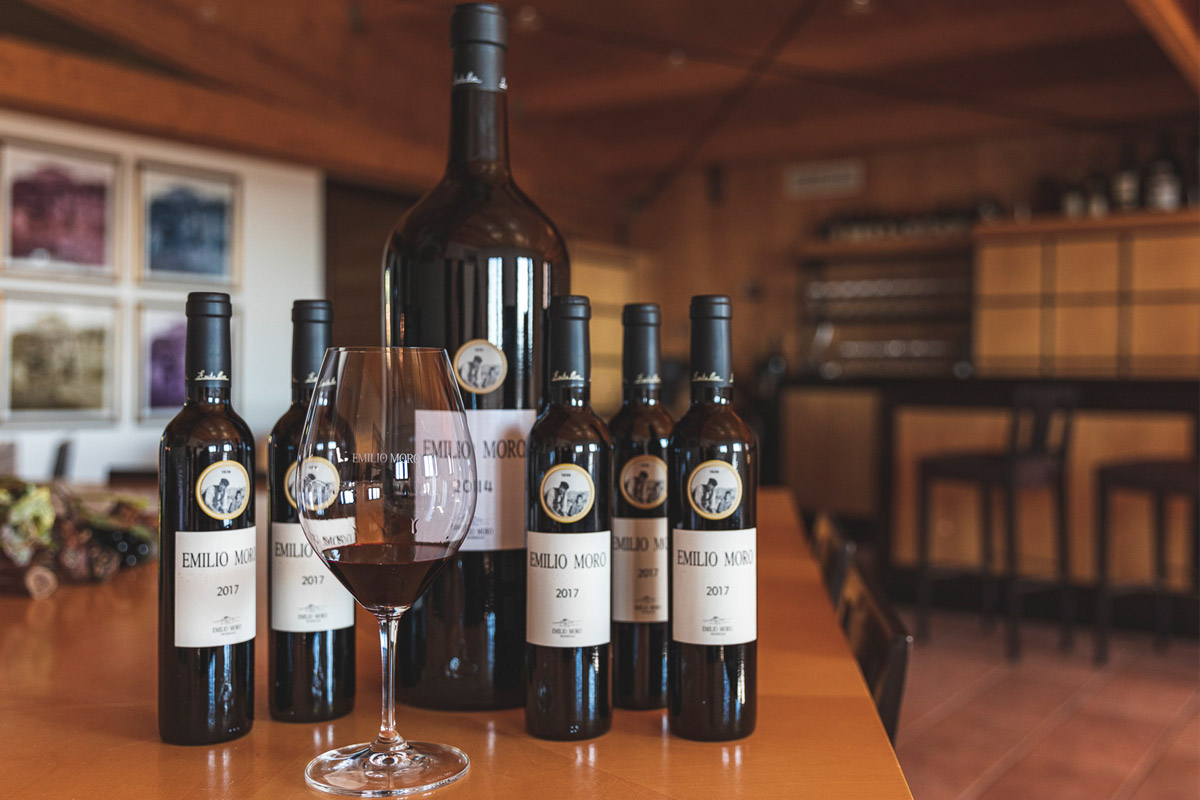 botellas de vino emilio moro
