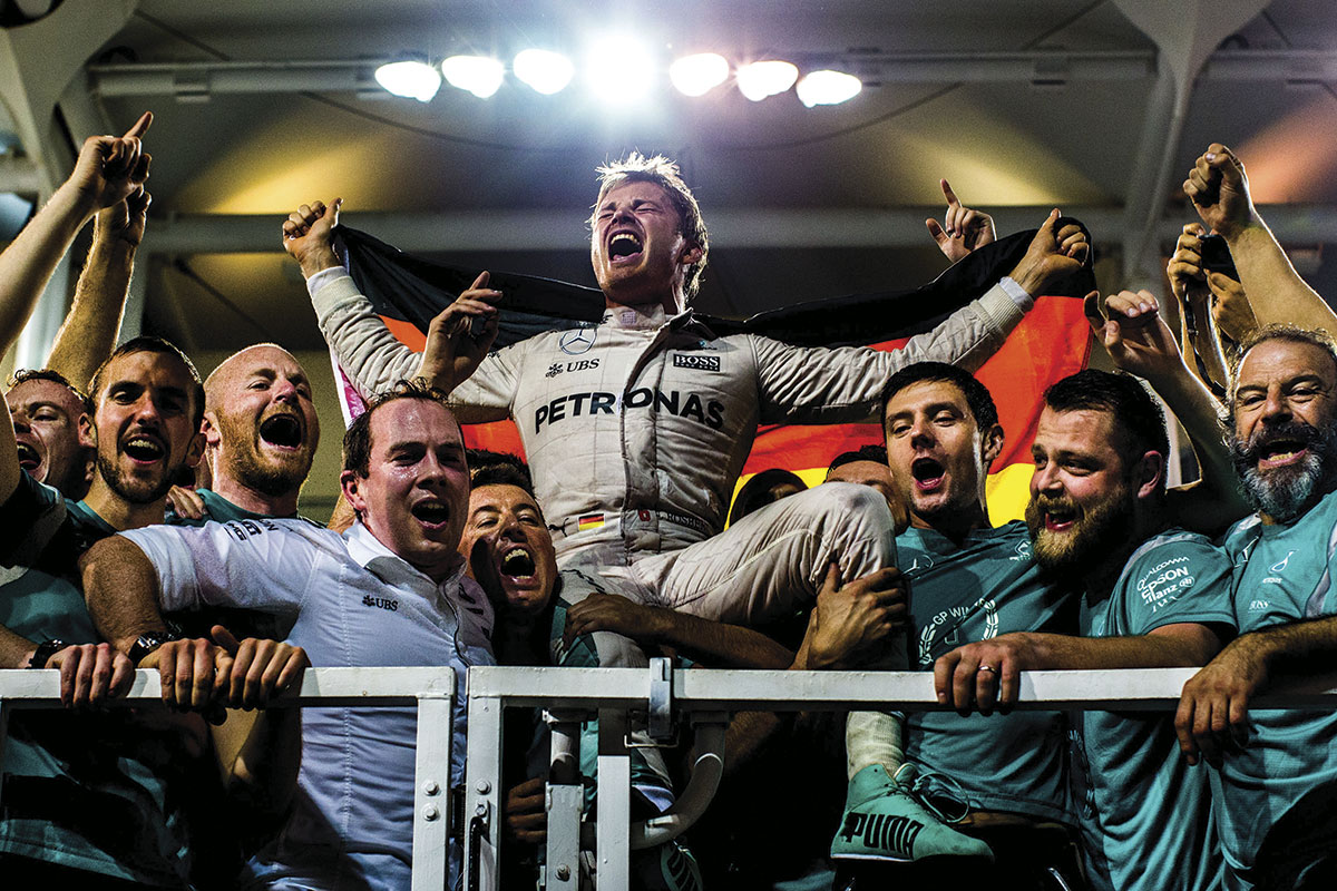 nico rosberg festejando