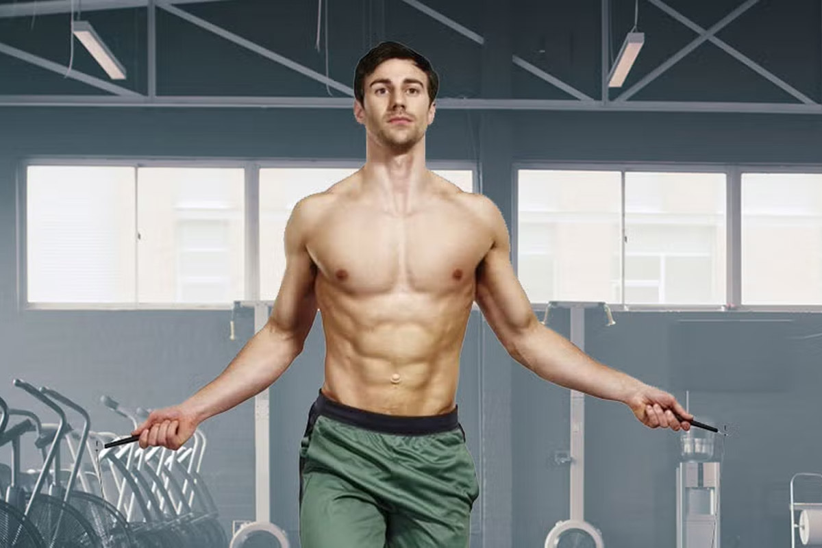 hombre saltando la cuerda