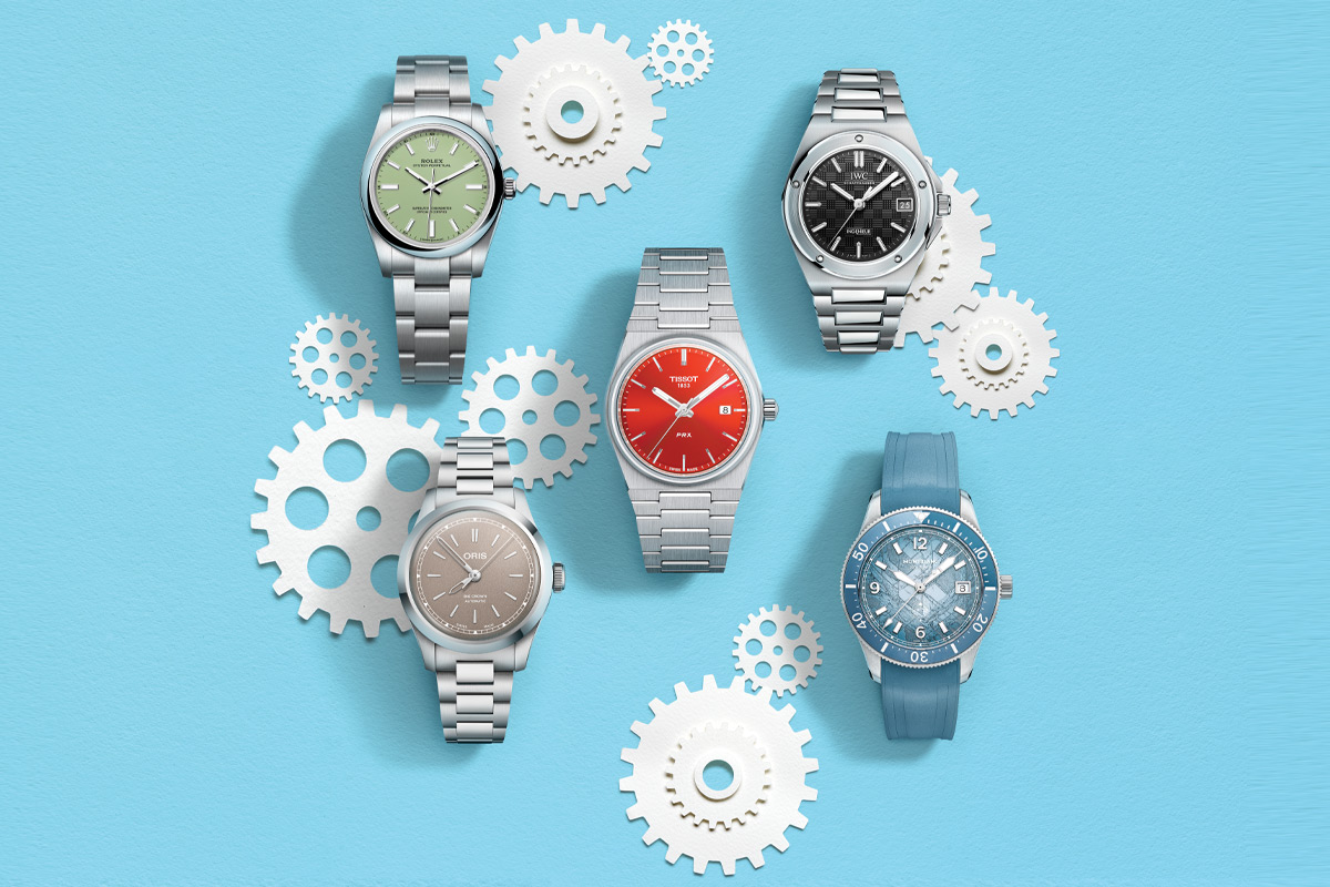 relojes pequeños sobre una ilustración