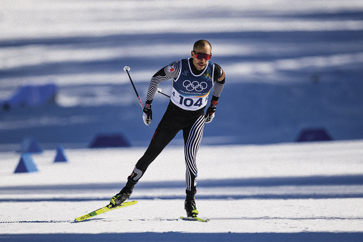 allan corona compitiendo en los juegos olímpicos de invierno